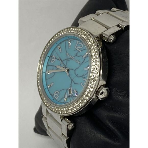 Michael Kors MK6373 Womens Silver Stainless Steel Analog Dial Quartz Watch VK763 - Picture 4 of 12